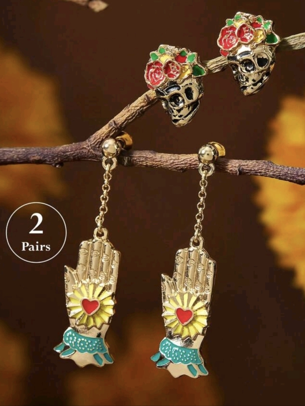 Frida Kahlo Earrings - Set Of 2